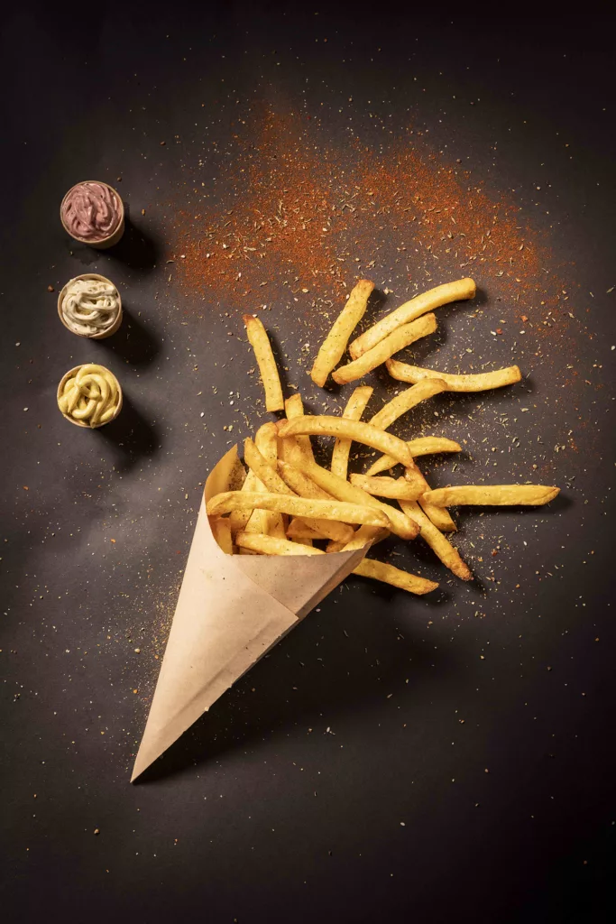 PAPA FRIES Cornet Et Sauces